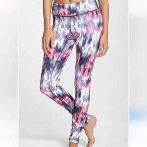 Zella Live In Reversible Leggings Small Black Pink Performance Athletic Active